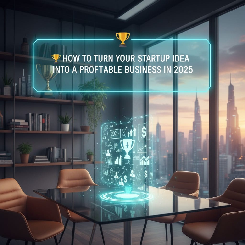 How to Turn Your Startup Idea Into a Profitable Business in 2025